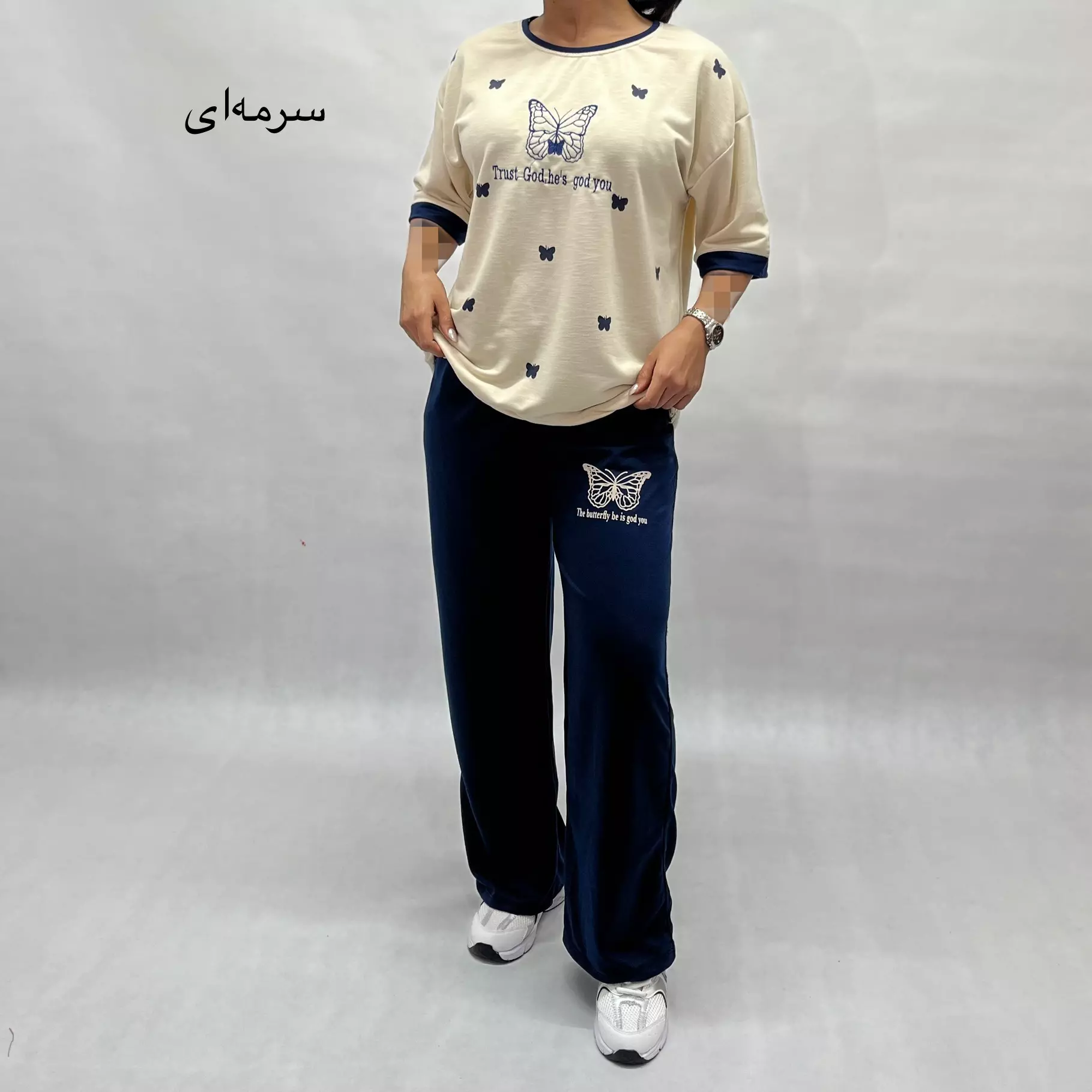 ست تیشرت و شلوار زنانه پروانه 0011713071